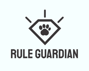 Pet Paw Gem logo design