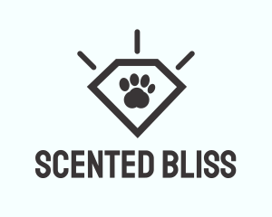 Pet Paw Gem logo design