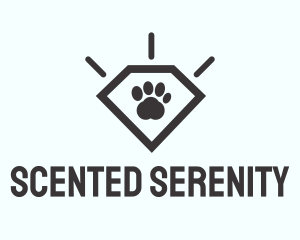 Pet Paw Gem logo design