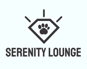 Pet Paw Gem logo design