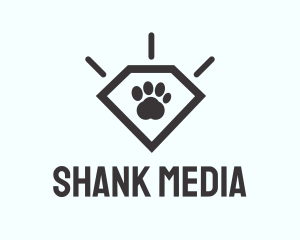 Pet Paw Gem logo design