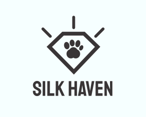 Pet Paw Gem logo design