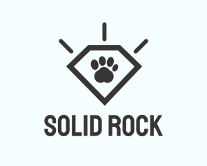 Pet Paw Gem logo design