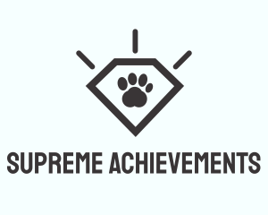 Pet Paw Gem logo design