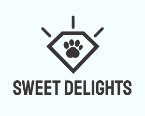 Pet Paw Gem logo design