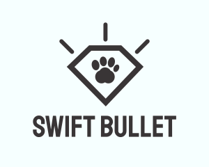 Pet Paw Gem logo design