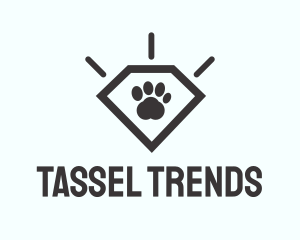 Pet Paw Gem logo design