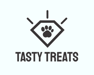 Pet Paw Gem logo design