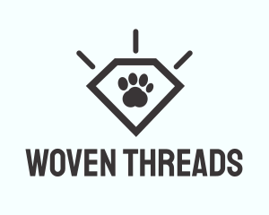 Pet Paw Gem logo design