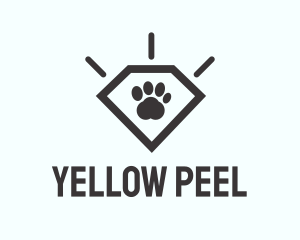 Pet Paw Gem logo design