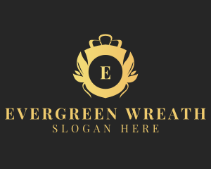 Royal Wreath Shield logo design