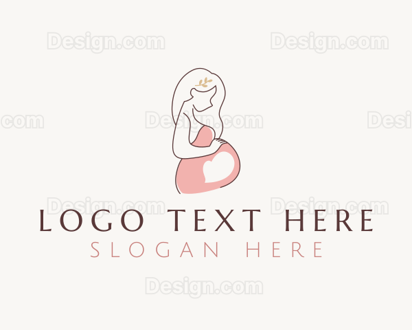 Woman Maternity Motherhood Logo