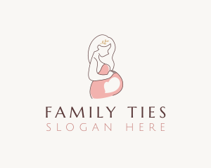 Woman Maternity Motherhood logo design