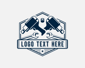 Industrial Auto Repair Mechanic logo