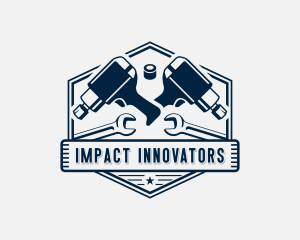 Industrial Auto Repair Mechanic logo