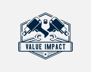Industrial Auto Repair Mechanic logo