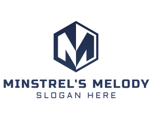 Startup Hexagon Letter M logo design