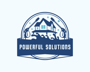 Pressure Wash Sanitation Cleaning logo design