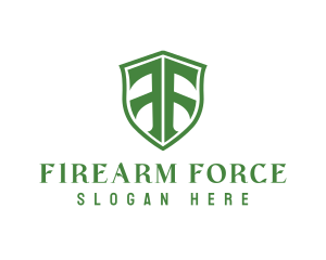 Security Shield Letter F logo design