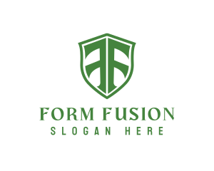 Security Shield Letter F logo design