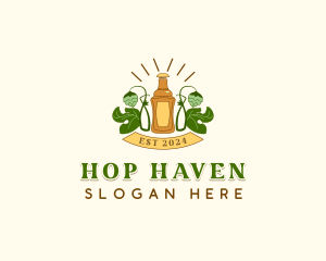 Beer Pub Brewery logo design