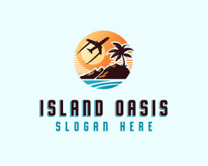 Sunset Island Tour logo design