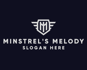 Industrial Wing Shield logo design