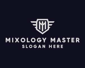 Industrial Wing Shield logo design