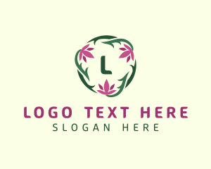 Vine Lotus Flower logo