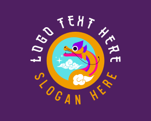 Fantasy Mythical Dragon logo