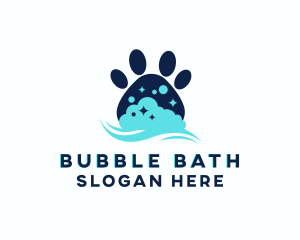 Pet Paw Bath logo design