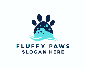 Pet Paw Bath logo design