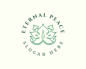 Peaceful Yoga Zen  logo design