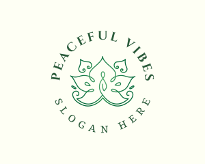 Peaceful Yoga Zen  logo design