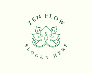 Peaceful Yoga Zen  logo design