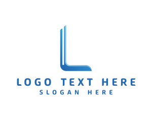 Modern Digital Letter L logo