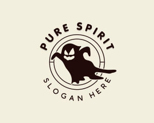 Creepy Ghost Spirit logo design