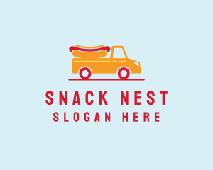 Hot Dog Food Truck logo design