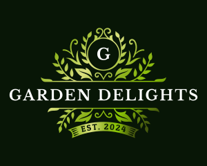 Floral Leaf Garden logo design