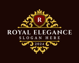 Royal Ornament Shield logo design