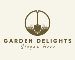 Garden Tool Shovel logo design