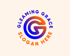 Gradient Software Letter G logo design