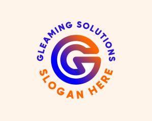 Gradient Software Letter G logo design