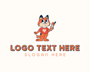 Fox Ice Cream Creamery Logo