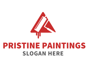 Paint Roller Tool logo design