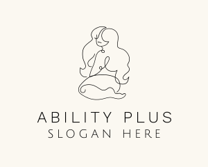 Plus Size Sexy Woman logo design