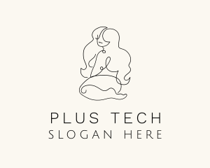 Plus Size Sexy Woman logo design