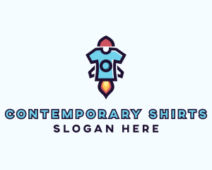 Rocket Shirt Garment logo design