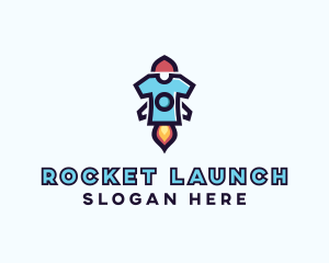 Rocket Shirt Garment logo design