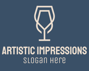 Beverage Wine Glass logo design